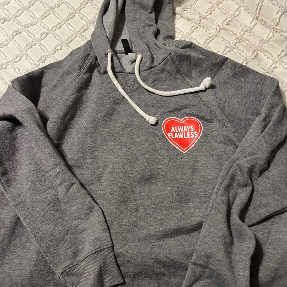 Grey cropped hoodie